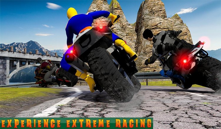超级摩托车英雄：极限特技自行车赛车3D截图4