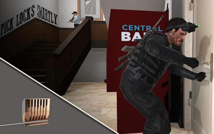 秘密 代理人 间谍 游戏 银行 抢劫 隐形 任务截图9