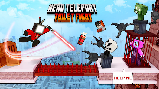 Hero Teleport: Toilet Fight截图3