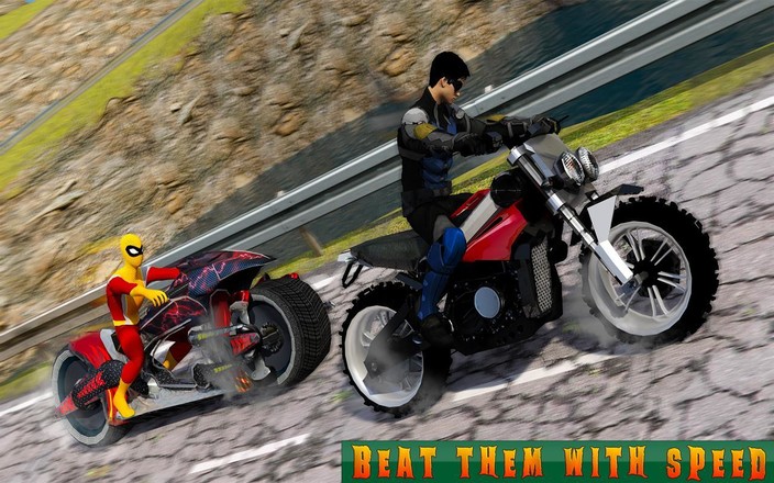 超级摩托车英雄：极限特技自行车赛车3D截图3
