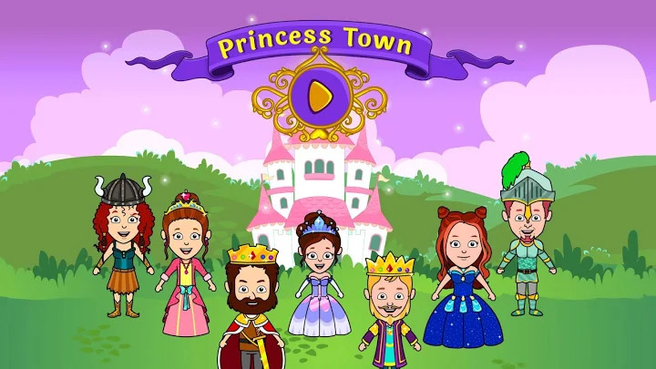 我的Tizi公主城镇 - 娃娃屋城堡游戏截图6
