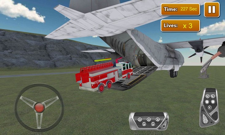 Firefighter Car Transporter 3D截图6