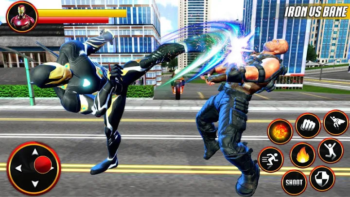 Ultimate KungFu Superhero Iron Fighting Free Game截图2