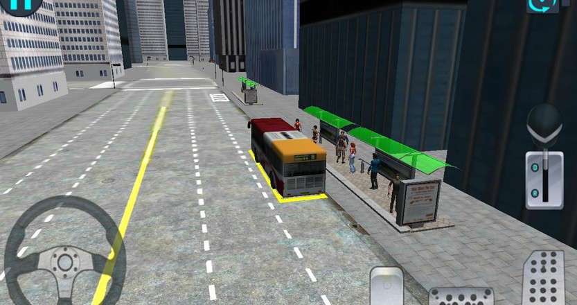 3D城市驾驶 - 巴士停车场截图2