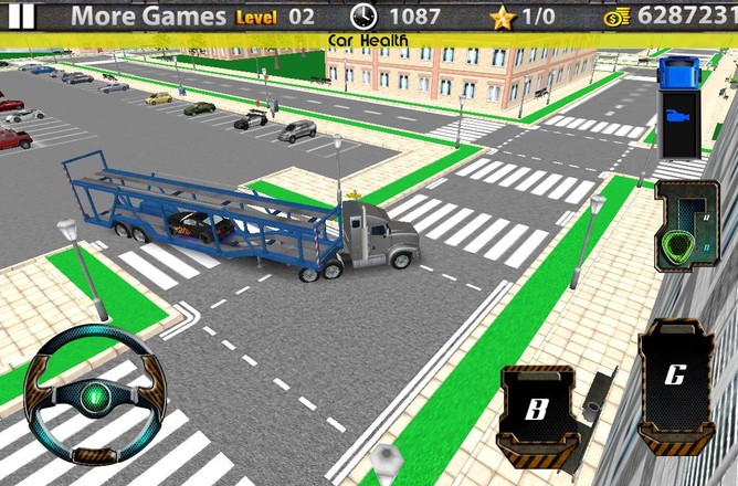 3D汽车运输拖车的卡车截图6