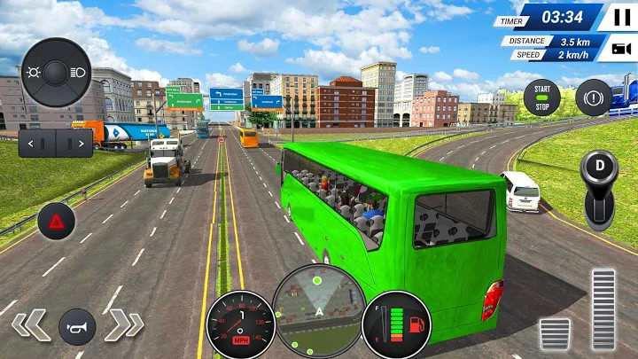 公交车模拟器2019  - 免费 - Bus Simulator 2019 - Free截图4