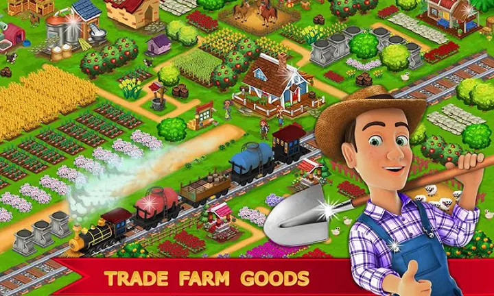 我的农场小镇村庄生活：离线的顶级农场游戏截图4