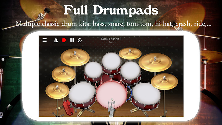 Drum Live: Real drum set drum kit music drum beat截图2