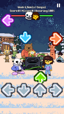 Undertale but FNF gameplay截图2