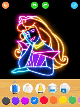 Draw Glow Princess截图10