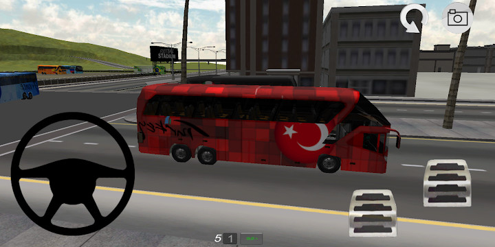 Football Team Bus Driver 3D截图5