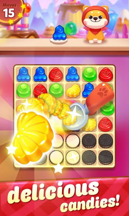 糖果粉碎 -  2020年最新拼圖免費三消遊戲截图3