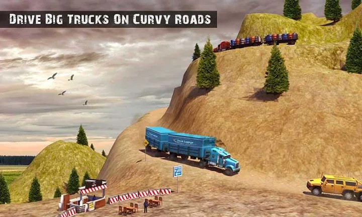 美国卡车驾驶学校：越野运输游戏截图1