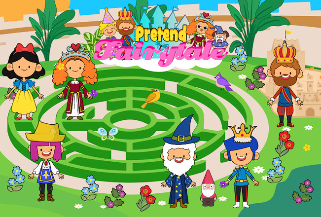 My Pretend Fairytale Land - Kids Royal Family Game截图4