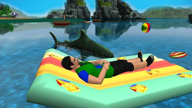 Shark Attack Game - Blue whale sim截图7
