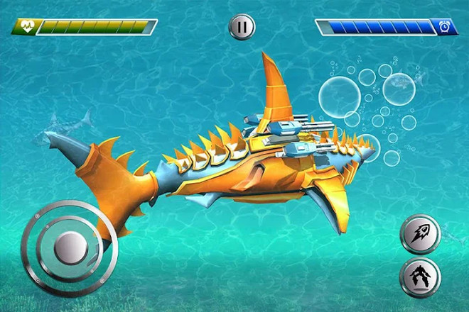 鲨鱼机器人汽车游戏 3d截图5