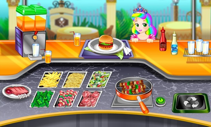 公主烹调食物游戏截图3