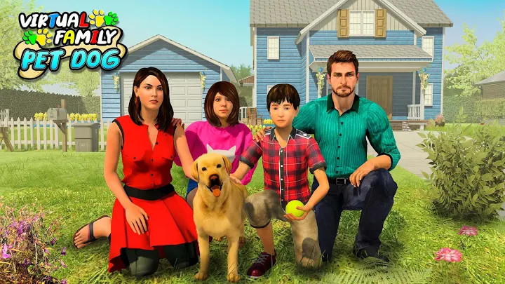 Family Pet Dog Home Adventure Game截图2