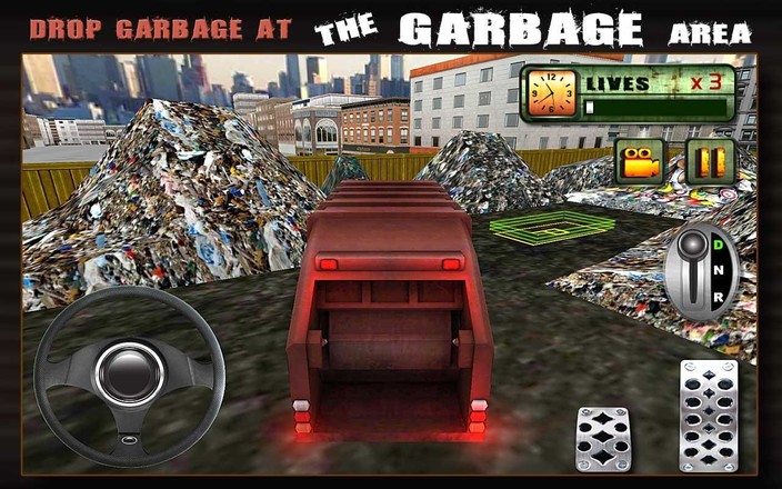 城市垃圾车司机3D截图1