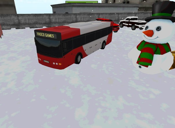 公车冬天停车场 - 3D游戏截图5