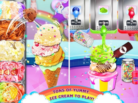 彩虹冰淇淋 – 独角兽派队甜点大师！截图1