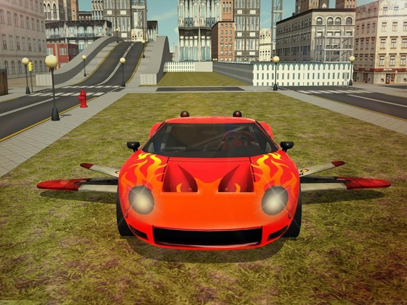 Free Flying Racing Car Driving截图6