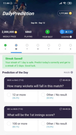 CricPlay - Play Fantasy Cricket & Make Predictions截图5