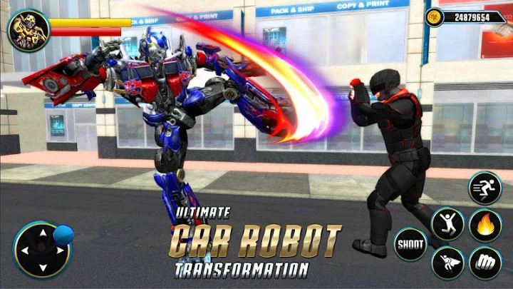 Grand Robot Car Transform 3D Game截图1