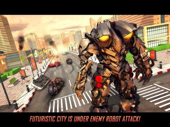 Flying Robot Bike : Futuristic Robot War截图6
