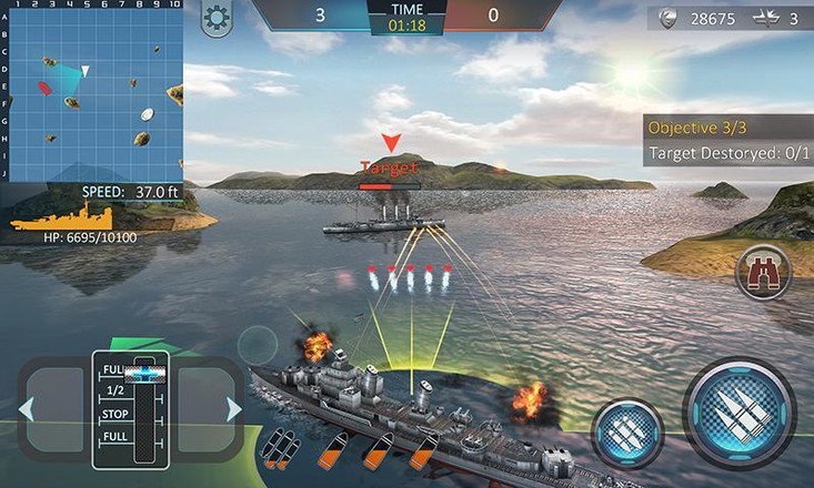 戰艦突襲 3D - Warship Attack截图1