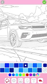 Car coloring games - Color car截图4