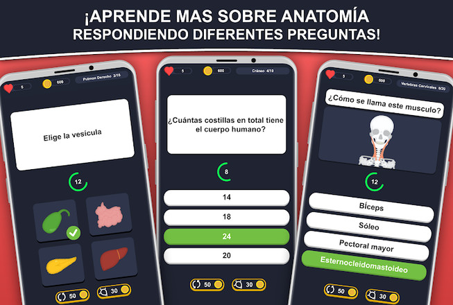 Anato Trivia - Quiz sobre Anatomía Humana截图1