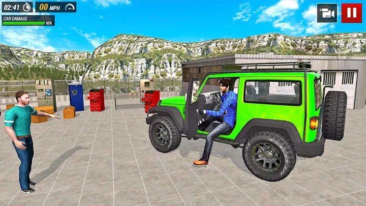 越野吉普车驾驶冒险免费 - Offroad Jeep Driving Adventure Free截图4