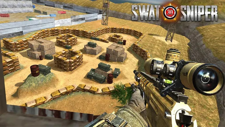 SWAT Sniper 3D 2019: Free Shooting Game截图4