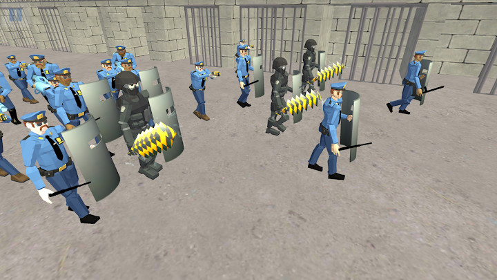 战斗模拟器：监狱和警察截图1