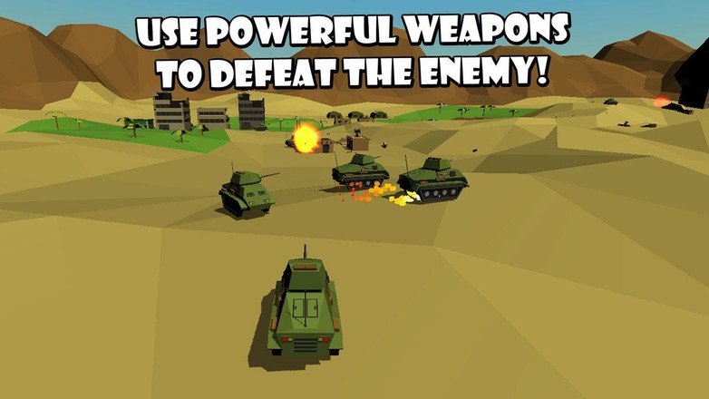 Cube Tank Battle Wars 3D截图5