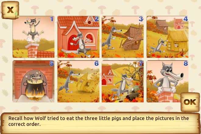 Three Little Pigs - Fairy Tale with Games Free截图2