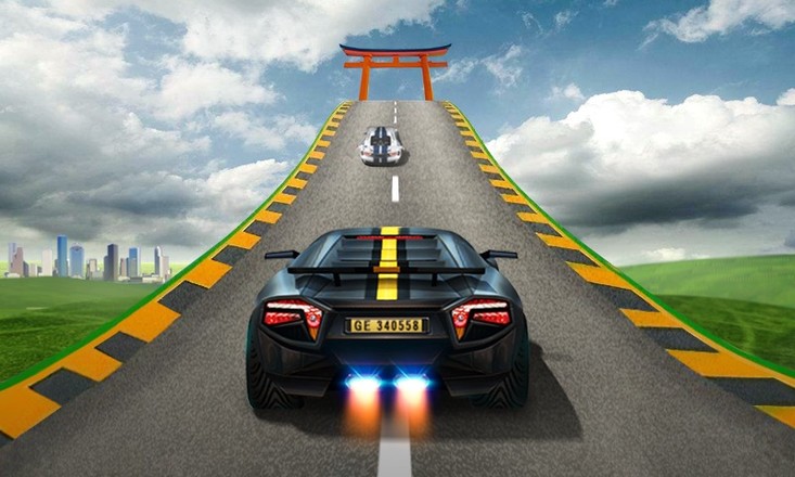 Impossible Car Stunt Racing截图2