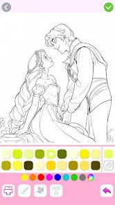 Princess Coloring:Drawing Game截图2