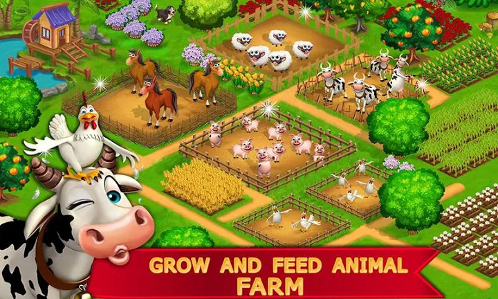 我的农场小镇村庄生活：离线的顶级农场游戏截图5