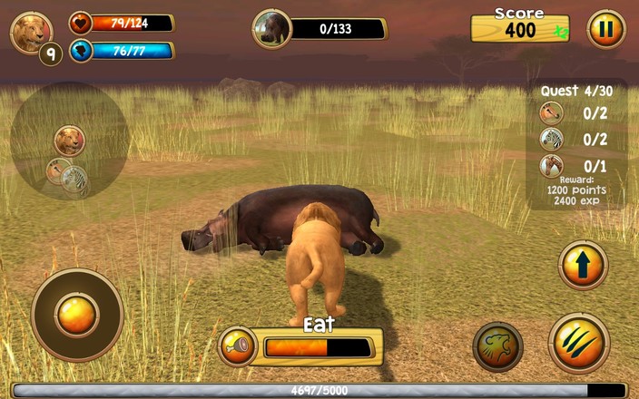 Wild Lion Simulator 3D截图1