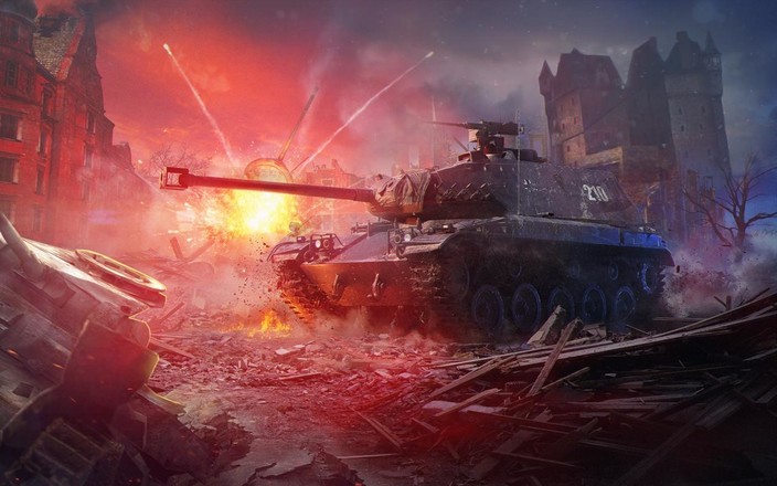 Heavy Army Tank Driving Simulator World War Blitz截图4