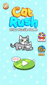 Cat Rush: Draw Puzzle Game截图4