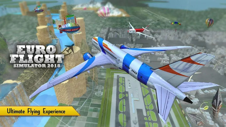 Airplane Simulator 2018截图1