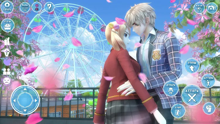 Anime School Girl Dating Sim截图2