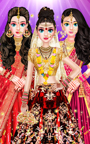 Indian Bride Makeup Dress Game截图4