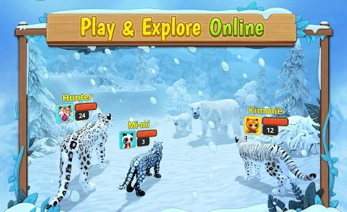 Snow Leopard Family Sim Online截图1