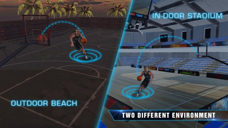 灌篮高手 真正的篮球 - 3D 射击 箍截图1