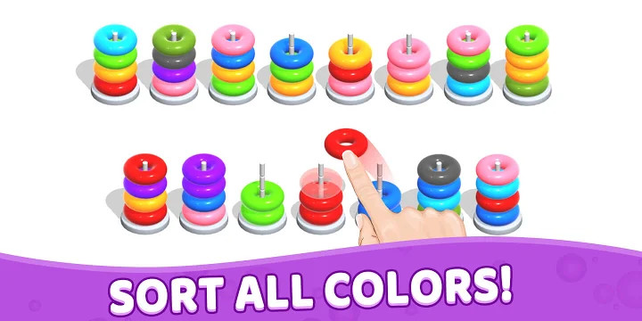 Color Hoop Stack - Sort Puzzle截图4