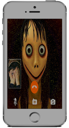 Momo horror fake call video simulator截图3